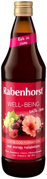Multifruktsaft med jÀrn och vitamin C B6 B12 750 ml - RABENHORST